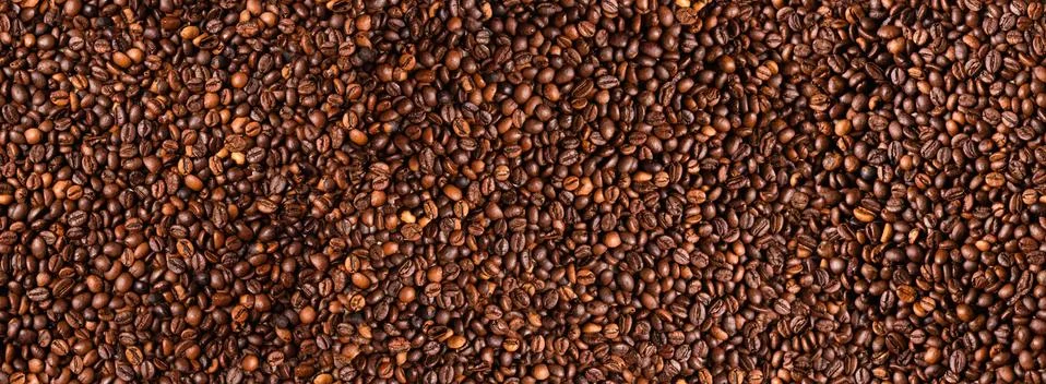 Coffee beans pattern. Stock Photos