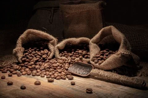 Coffee beans. Stock Photos