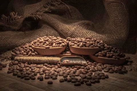 Coffee beans. Stock Photos