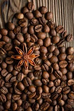 Coffee in beans Stock Photos