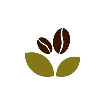 Coffee beans plant vector design template illustration Stock Illustration