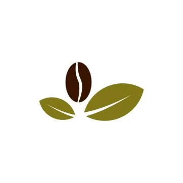 Coffee beans plant vector design template illustration Иллюстрация