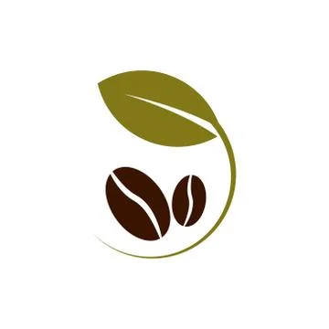 Coffee beans plant vector design template illustration Stock Illustration