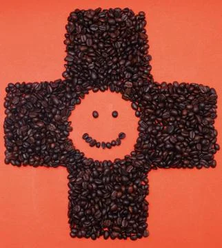 Coffee  beans plus Stock Photos