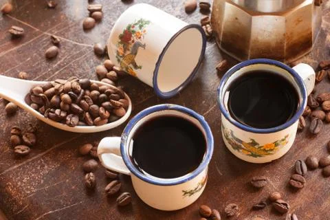 Coffee beans roasted Stock-Fotos