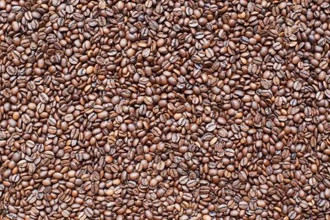 Coffee beans roasted texture background Stock Photos