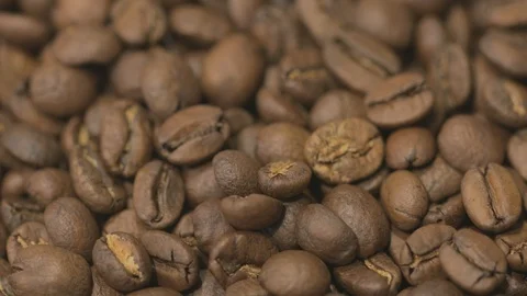 Coffee beans roasting in 4K Stock Footage 113794087