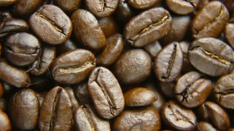 Coffee beans rotate Stock Footage 56485248
