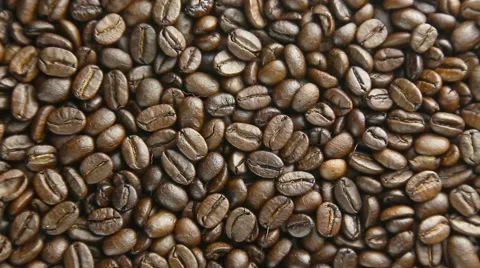 Coffee beans rotate Stock Footage 56486660