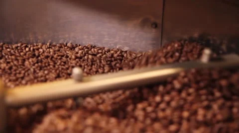Coffee beans rotating Stock Footage