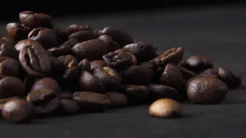 Coffee beans rotating Stock Footage 101759094