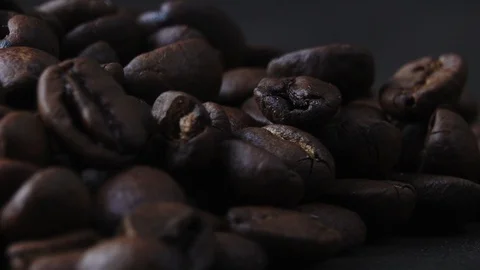 Coffee beans rotating Stock Footage 101759106