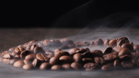 Coffee beans rotating Stock Footage 101759252