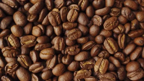 Coffee beans in sack bags For preparing, grinding and brewing freshly brewed  Stock Footage 151336666