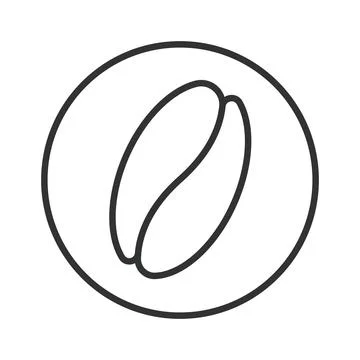 Coffee beans sack icon in line design. beans sack, organic beans, ingredient bag Stock-Illustration