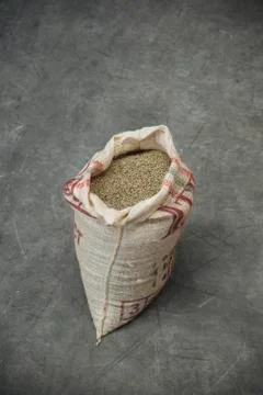 Coffee beans sack Stock-Fotos