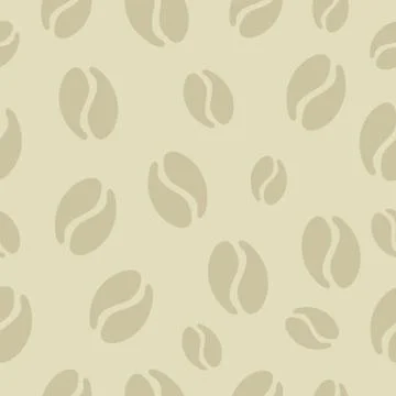Coffee beans seamless pattern 库存插图