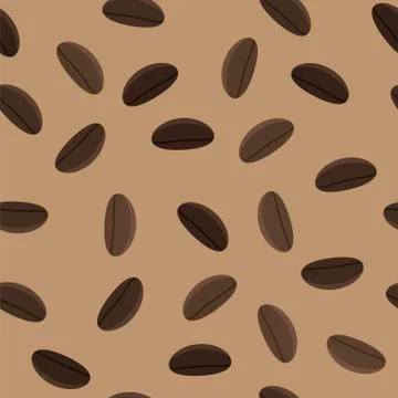 Coffee Beans Seamless Pattern イラスト素材