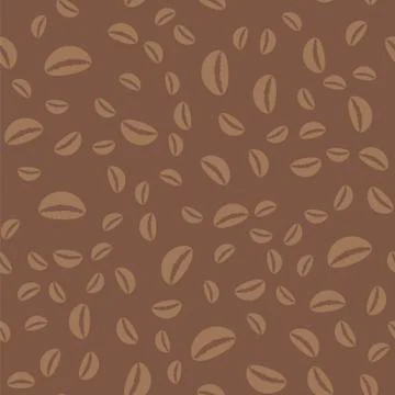 Coffee Beans Seamless Pattern Stock Illustration