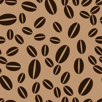 Coffee Beans Seamless Pattern Stock Illustration