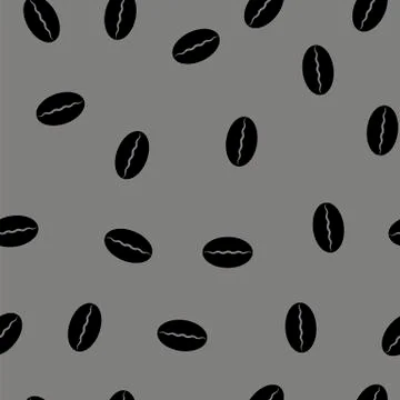 Coffee Beans Seamless Pattern Illustrazione stock