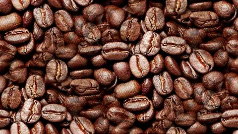 Coffee beans seamless - Video for looping Stock Footage 122023599