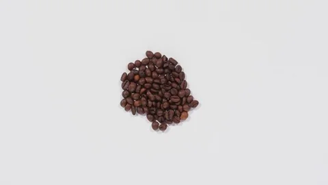 Coffee beans set in form of numbers Stock Footage 71224509