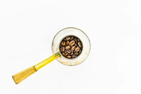 Coffee beans set up Foto stock