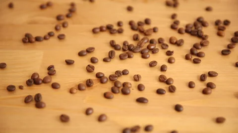 Coffee beans shallow focus Stock Footage 50732567