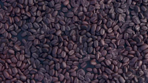 Coffee Beans with shining light and cinematic camera. Stock Footage 239654343