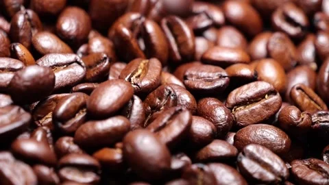 Coffee beans slow motion falling 库存影片 278998562
