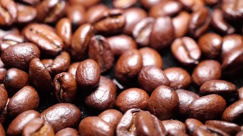 Coffee beans slow motion falling 库存影片 278998595