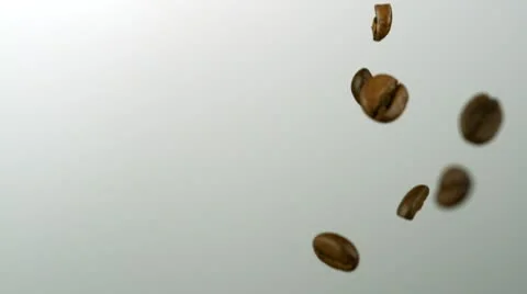 Coffee beans, Slow Motion Stock Footage 10700596