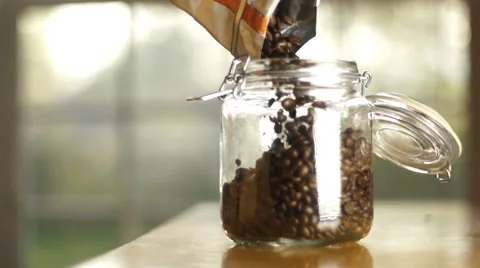 Coffee beans slow motion Vídeo Stock 38767791