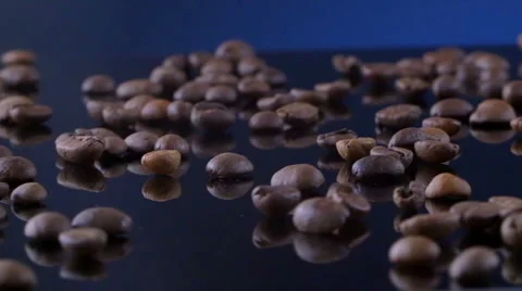 Coffee beans in slow motion Stock Footage 46934922