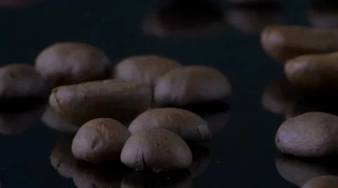 Coffee beans slow motion Stock Footage 46935150