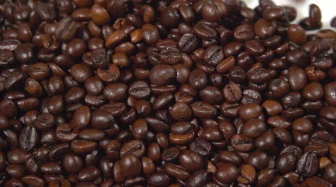 Coffee beans. Slow motion. 스톡 동영상 55823257