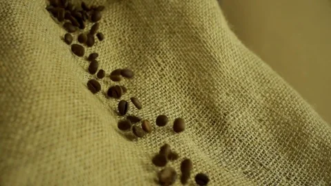 Coffee beans in slow motion Stock Footage 76201170