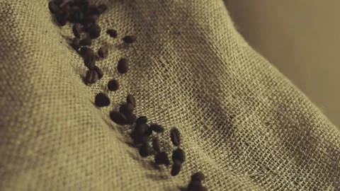 Coffee beans in slow motion Stock Footage 76248676