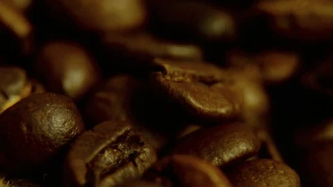 Coffee beans in slow motion Stock Footage 76250404