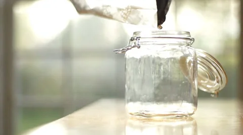 Coffee beans slow motion start Video stock 38767789