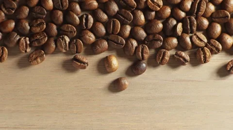 Coffee beans with smoke background Stock Footage 68405582