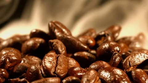 Coffee beans with steam Stock Footage 69912761