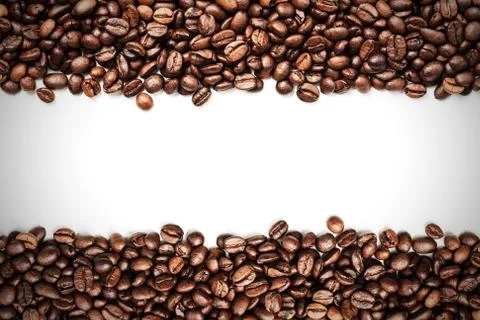 Coffee beans stripes Stock Photos