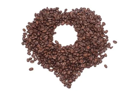 Coffee beans studio shot. 스톡 사진