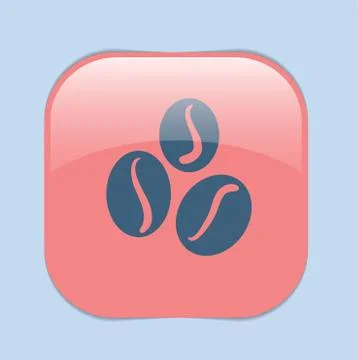 Coffee beans symbol. Stock Illustration