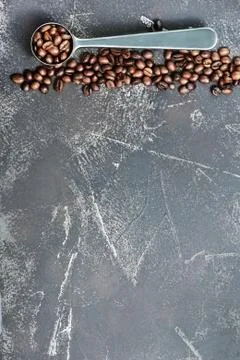Coffee beans on a table Stock Photos