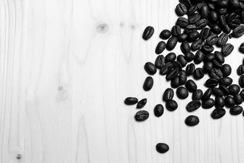Coffee beans on the table Foto stock