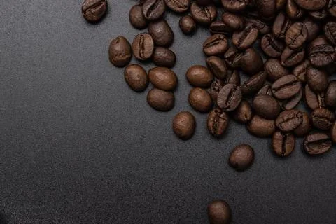 Coffee beans on the table Stock Photos