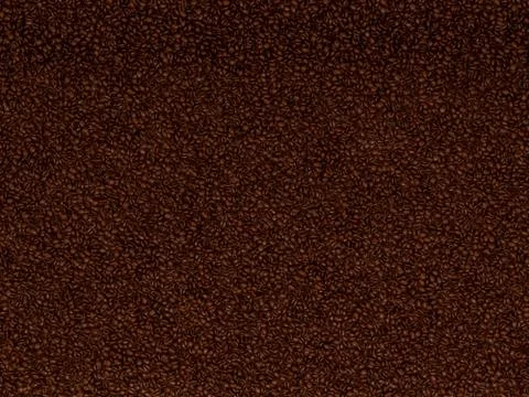 Coffee beans texture or background Illustrazione stock